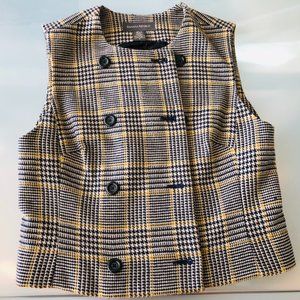 Banana Republic houndstooth double-breasted vest